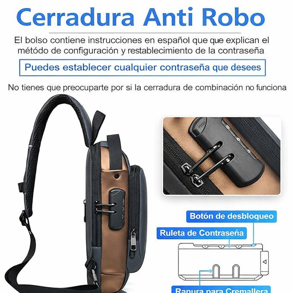 🔒 BOLSO ANTIRROBO INTELIGENTE