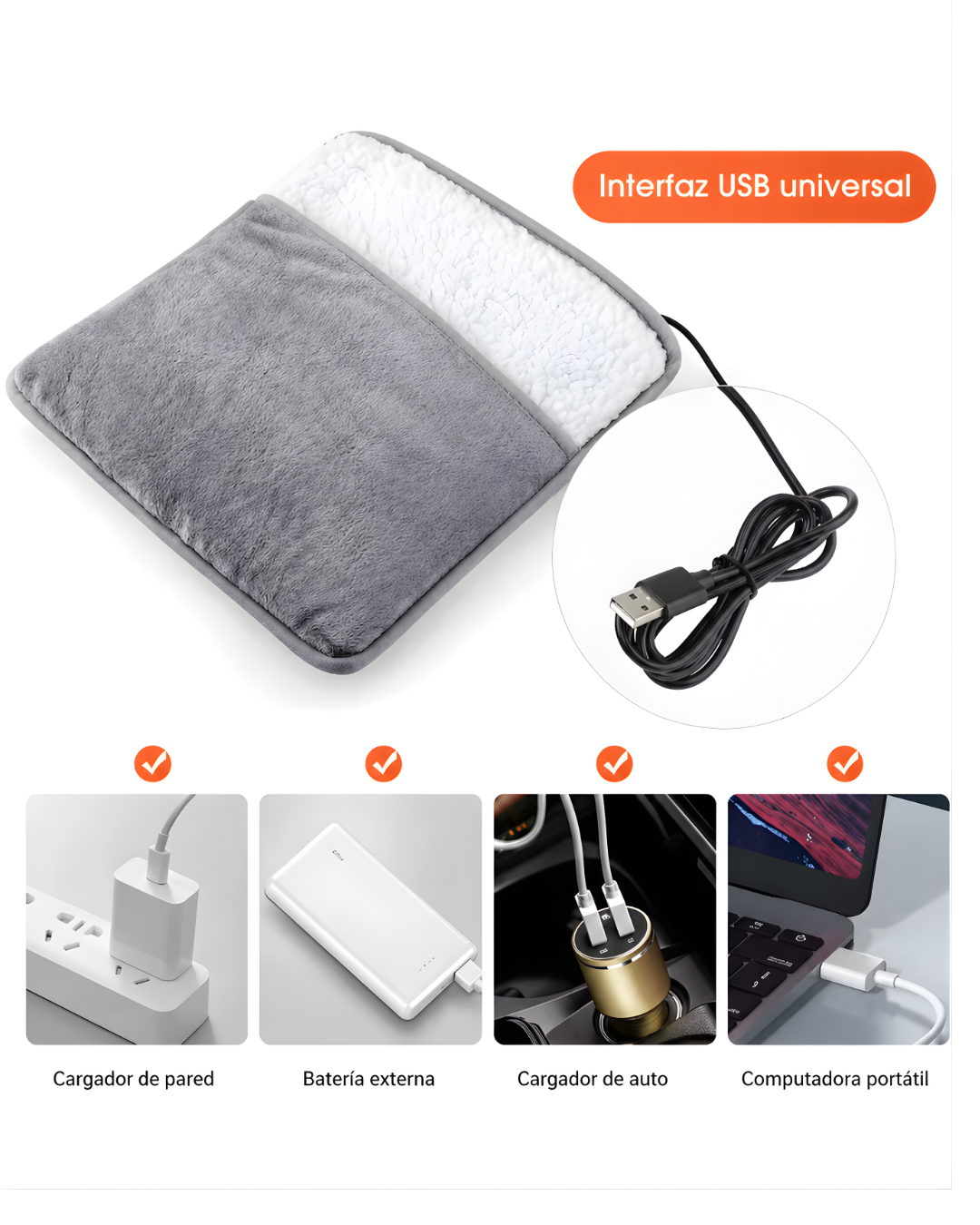Calentador de pies USB