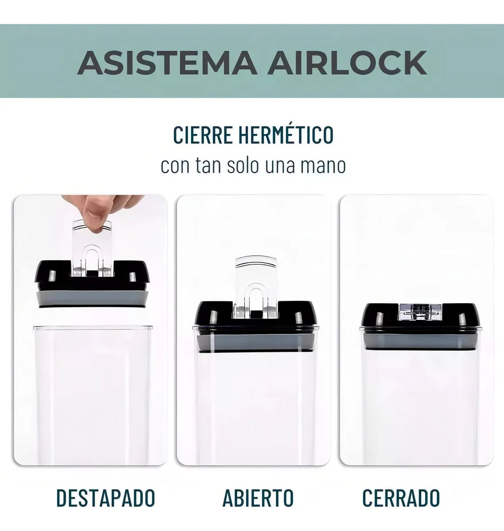 Set de 5 Contenedores Herméticos para Alimentos