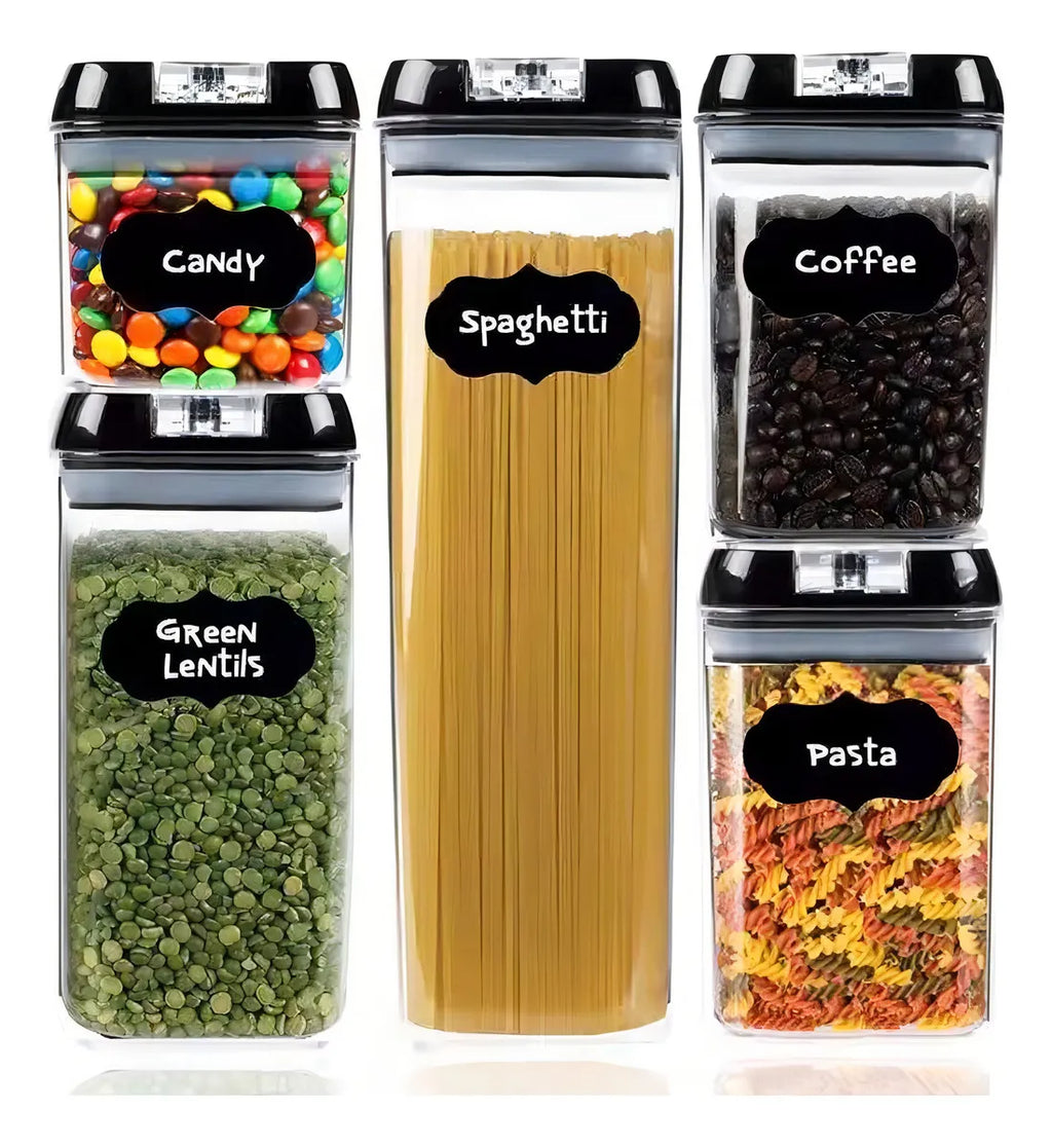 Set de 5 Contenedores Herméticos para Alimentos