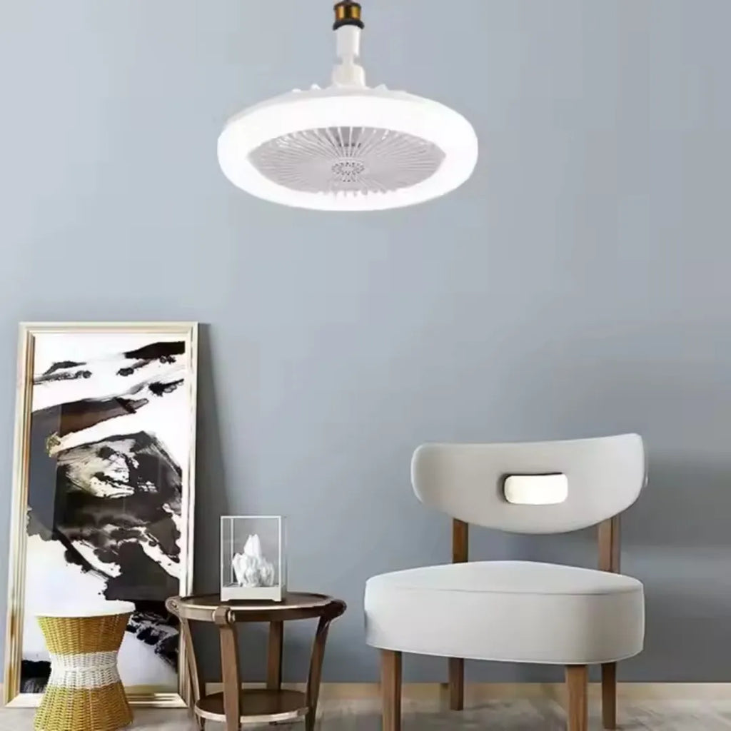 Ventilador de techo con luz LED y control remoto