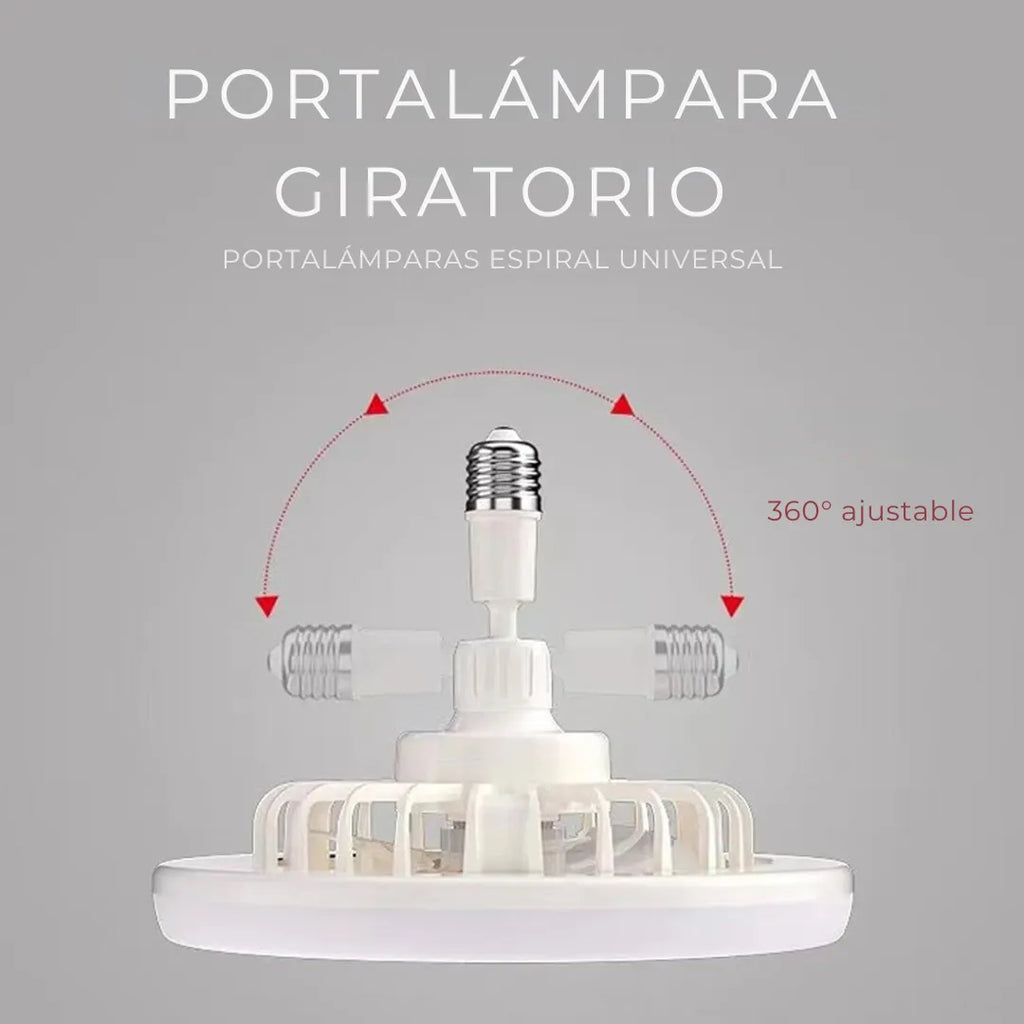 Ventilador de techo con luz LED y control remoto