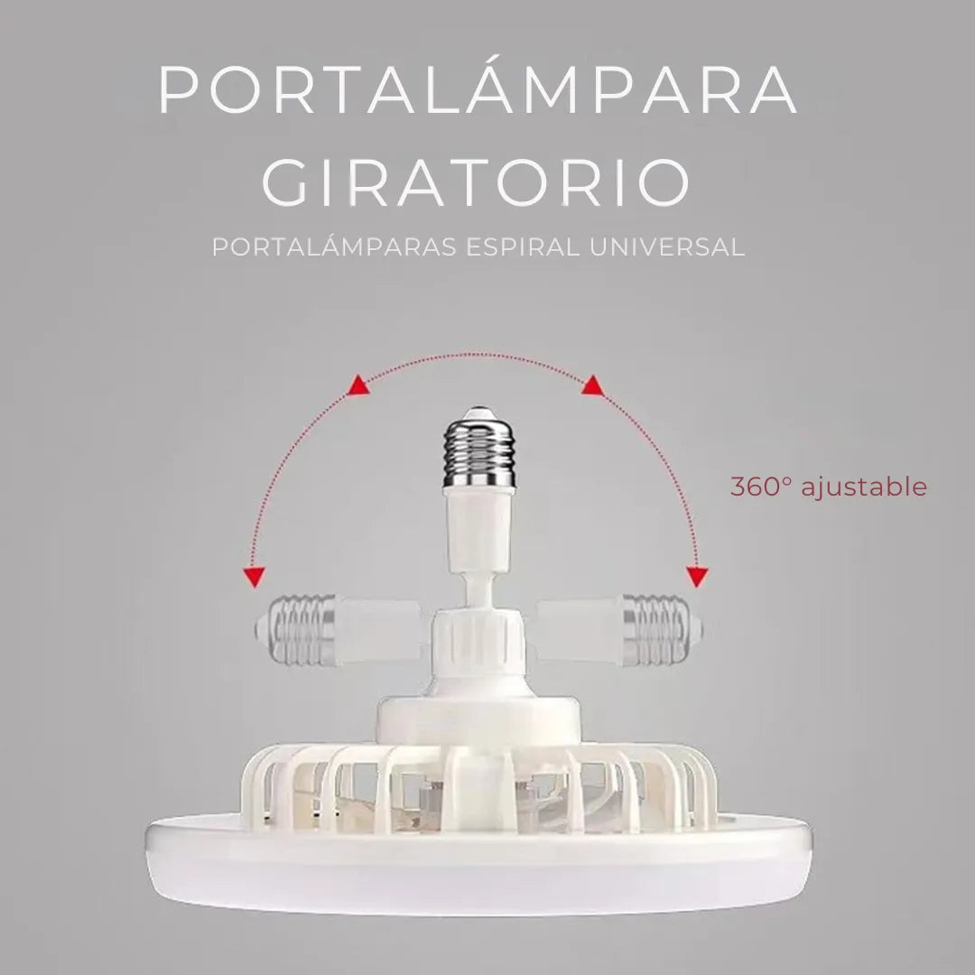 Ventilador de techo con luz LED y control remoto